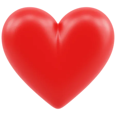 Emoji de corazon rojo  3D Icon