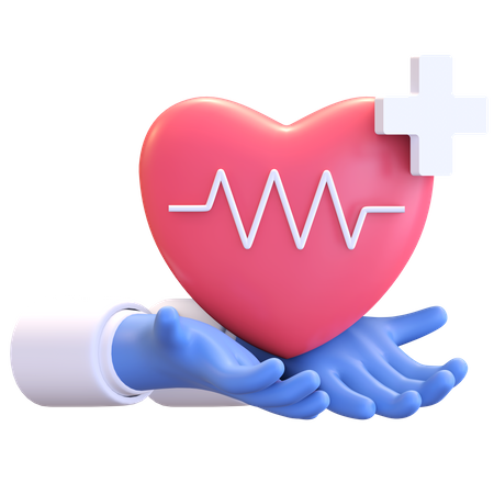 Corazón saludable  3D Illustration