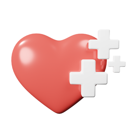 Corazón saludable  3D Icon