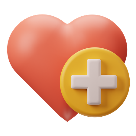 Corazón saludable  3D Icon