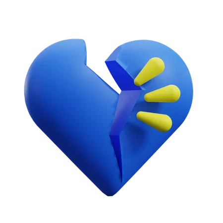 Corazón vacío  3D Icon