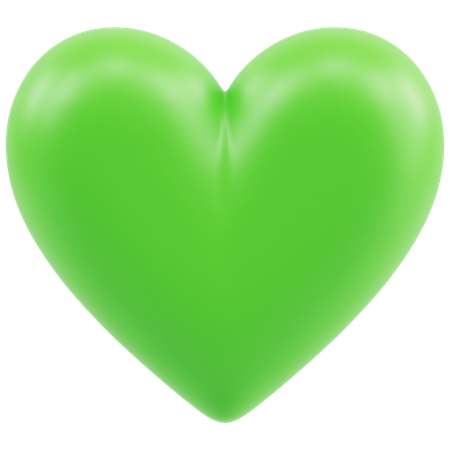 Emoji de corazón verde  3D Icon