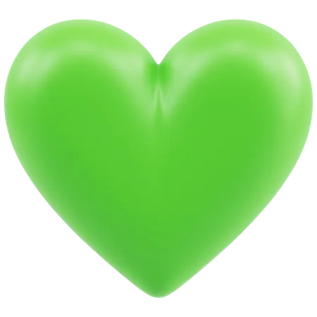 Emoji de corazón verde  3D Icon