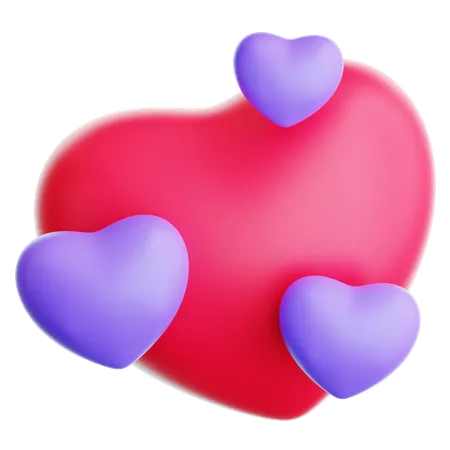 Corazones  3D Icon