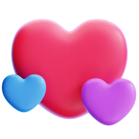 Corazones  3D Icon