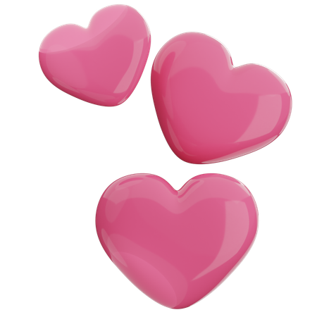 Corazones  3D Icon