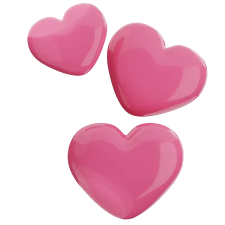 Corazones  3D Icon