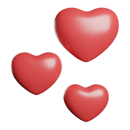 Corazones  3D Icon