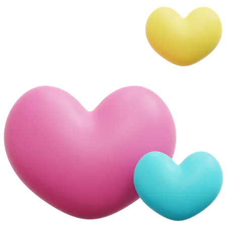 Corazones  3D Icon