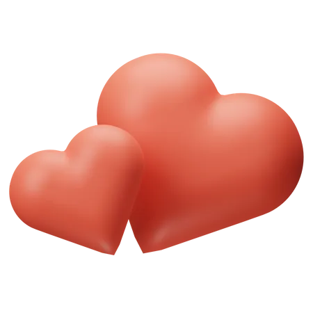 Corazones  3D Icon