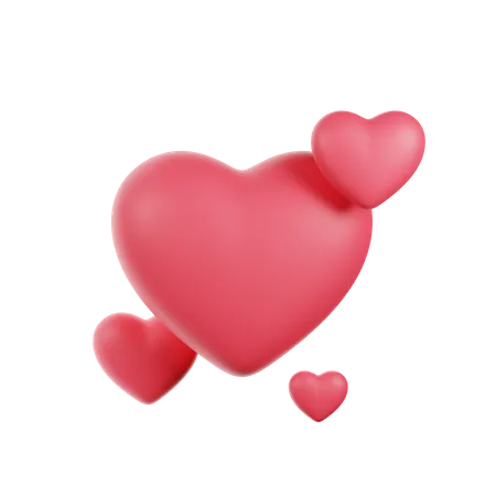 Corazones  3D Icon