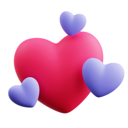 Corazones  3D Icon