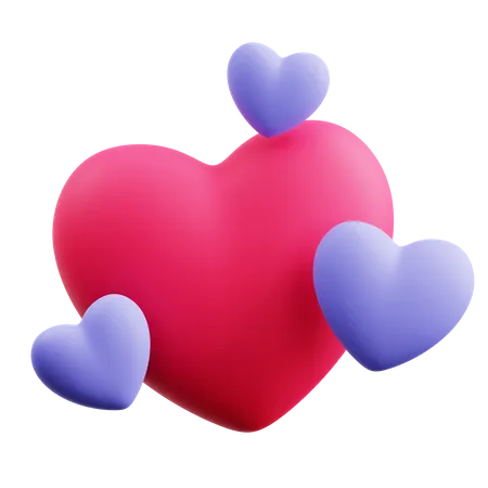 Corazones  3D Icon