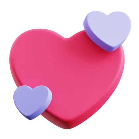 Corazones  3D Icon