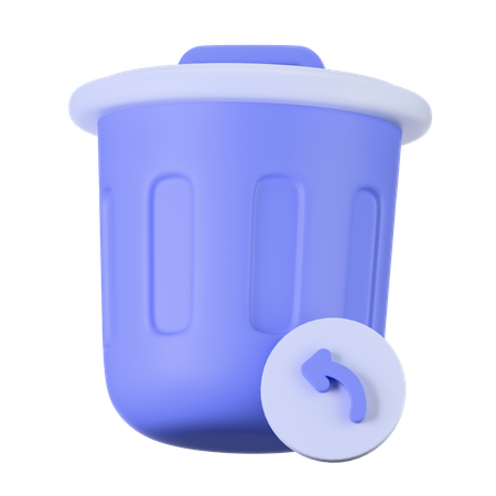 Annulation de la corbeille  3D Icon
