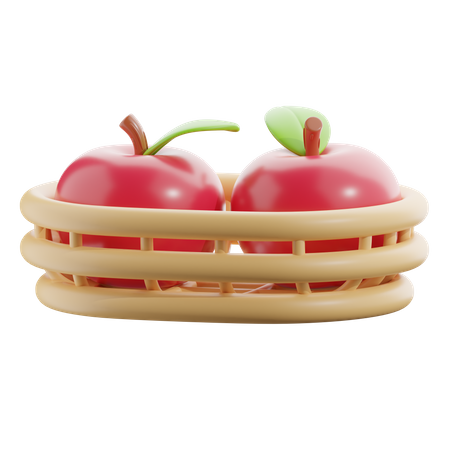 Corbeille de fruits  3D Icon