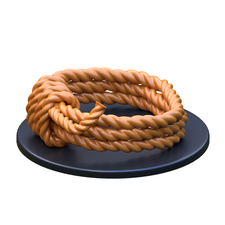 Corde de camping  3D Icon