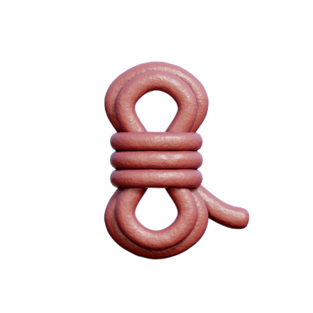 Corde de randonnée  3D Icon