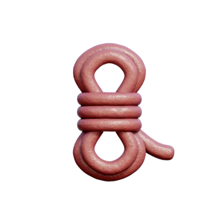 Corde de randonnée  3D Icon