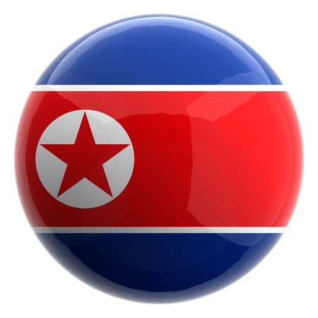 Corea del Norte  3D Icon