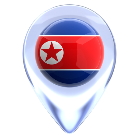 Corea del Norte  3D Icon