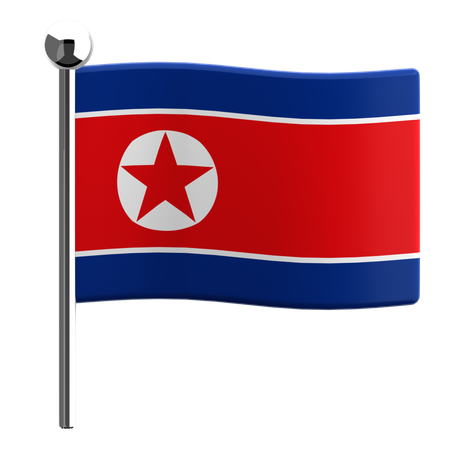 Corea del Norte  3D Icon