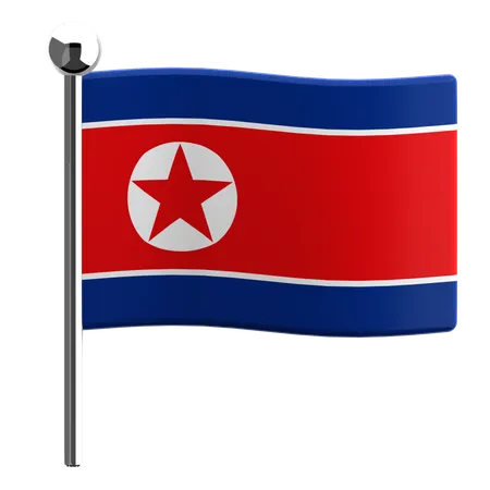 Corea del Norte  3D Icon