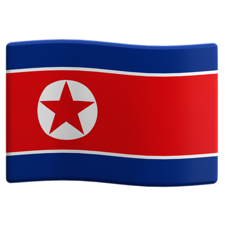 Corea del Norte  3D Icon