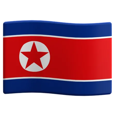 Corea del Norte  3D Icon