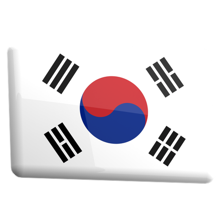 Corea del Sur  3D Icon