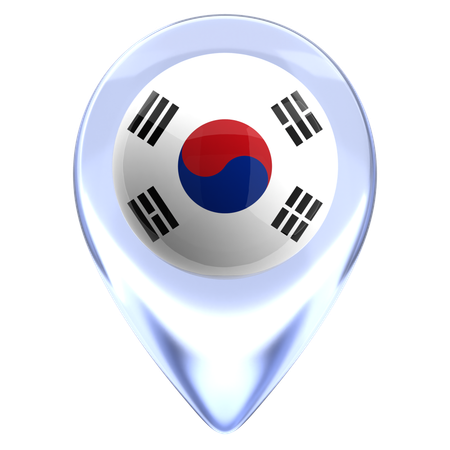 Corea del Sur  3D Icon