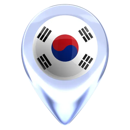 Corea del Sur  3D Icon