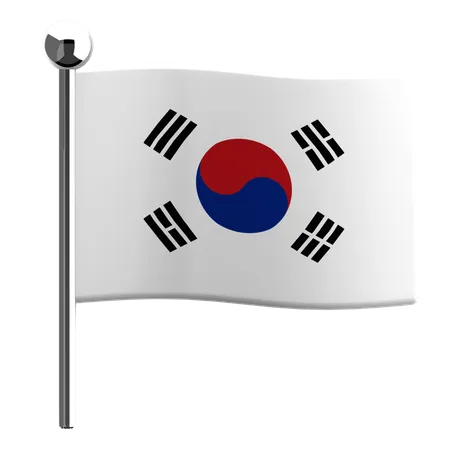 Corea del Sur  3D Icon