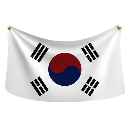 Corea del Sur  3D Icon