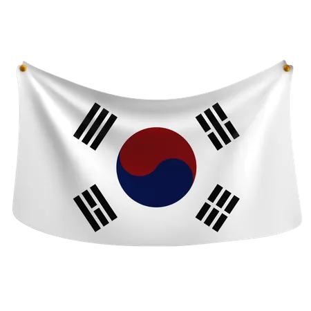 Corea del Sur  3D Icon