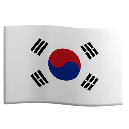 Corea del Sur  3D Icon