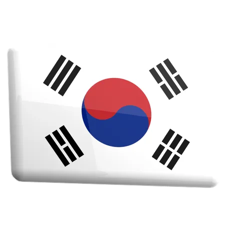 Coreia do Sul  3D Icon