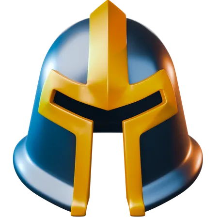 A Shiny And Almost Identical Corinthian Style Helmet With A Mix Of Bronze And Golden Colors Perfect For 3 D Game Design 3D Icon