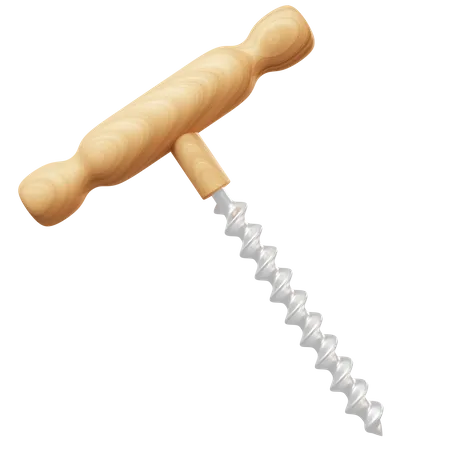 Corkscrew  3D Icon