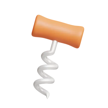 Corkscrew  3D Icon