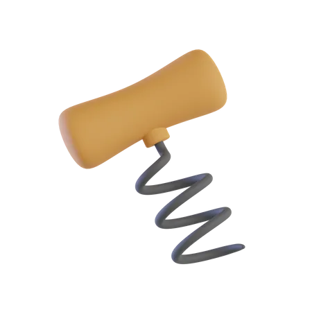 Corkscrew  3D Icon