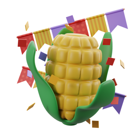 Corn  3D Icon