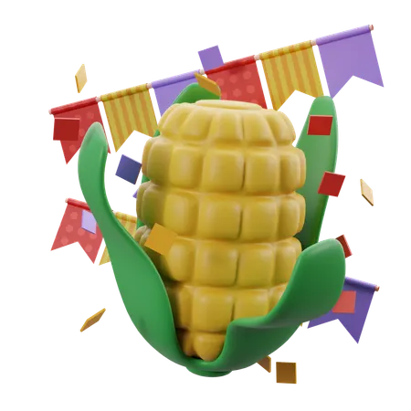 Corn  3D Icon