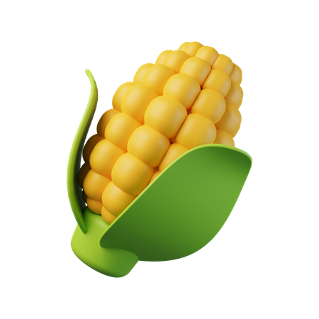 Corn  3D Illustration