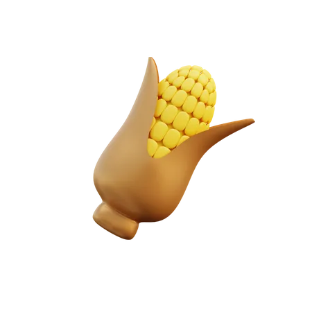 Corn  3D Illustration