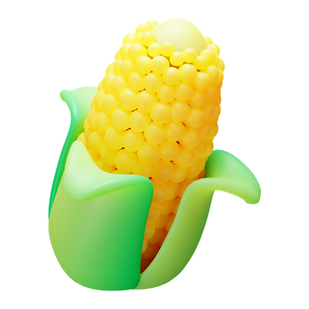 Corn  3D Illustration