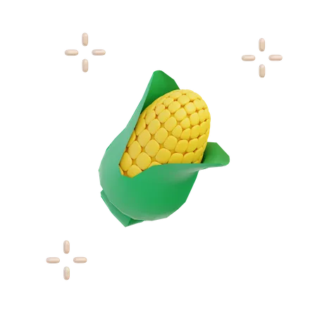 Corn 3D Illustration