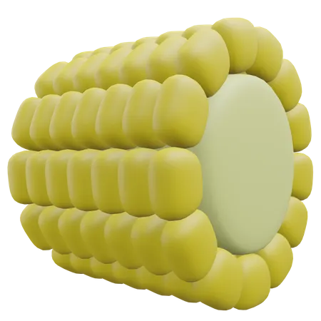 Corn Grocery 3 D Icon Illustration With Tranparent Background 3D Icon