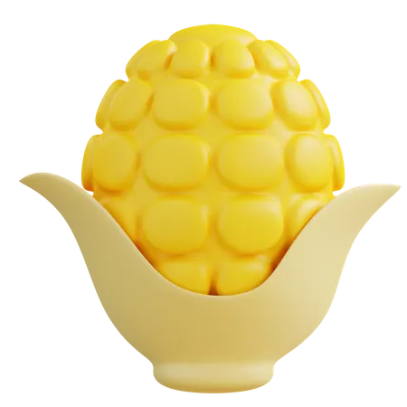 3 D Illustration Corn 3D Icon