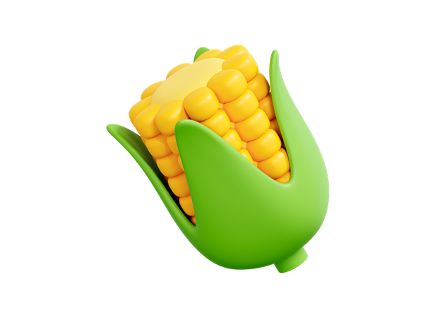 Corn cob  3D Icon
